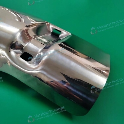 Prototype deep draw metal stamping SUS304 brushing shot blasting for motorcycle