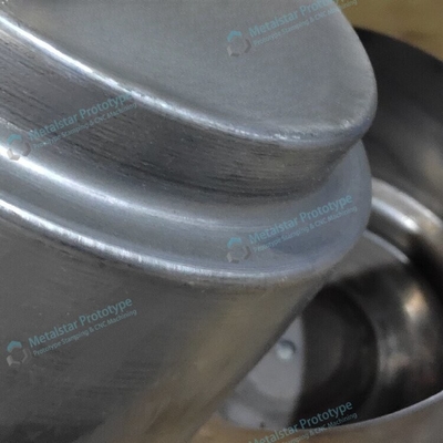 Custom spin forming sheet metal prototype used for appliances