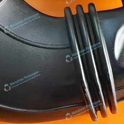 Rapid plastic vacuum casting part for vehicle exhaust system