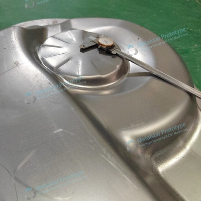 Custom CRS deep draw stamping prototype used for garden equipment
